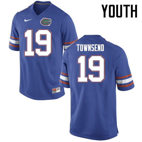 Youth Florida Gators #19 Johnny Townsend College Football Jerseys Sale-Blue